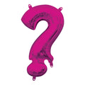 Question Mark Foil Balloon with Straw | Purple | 22 x 33cm