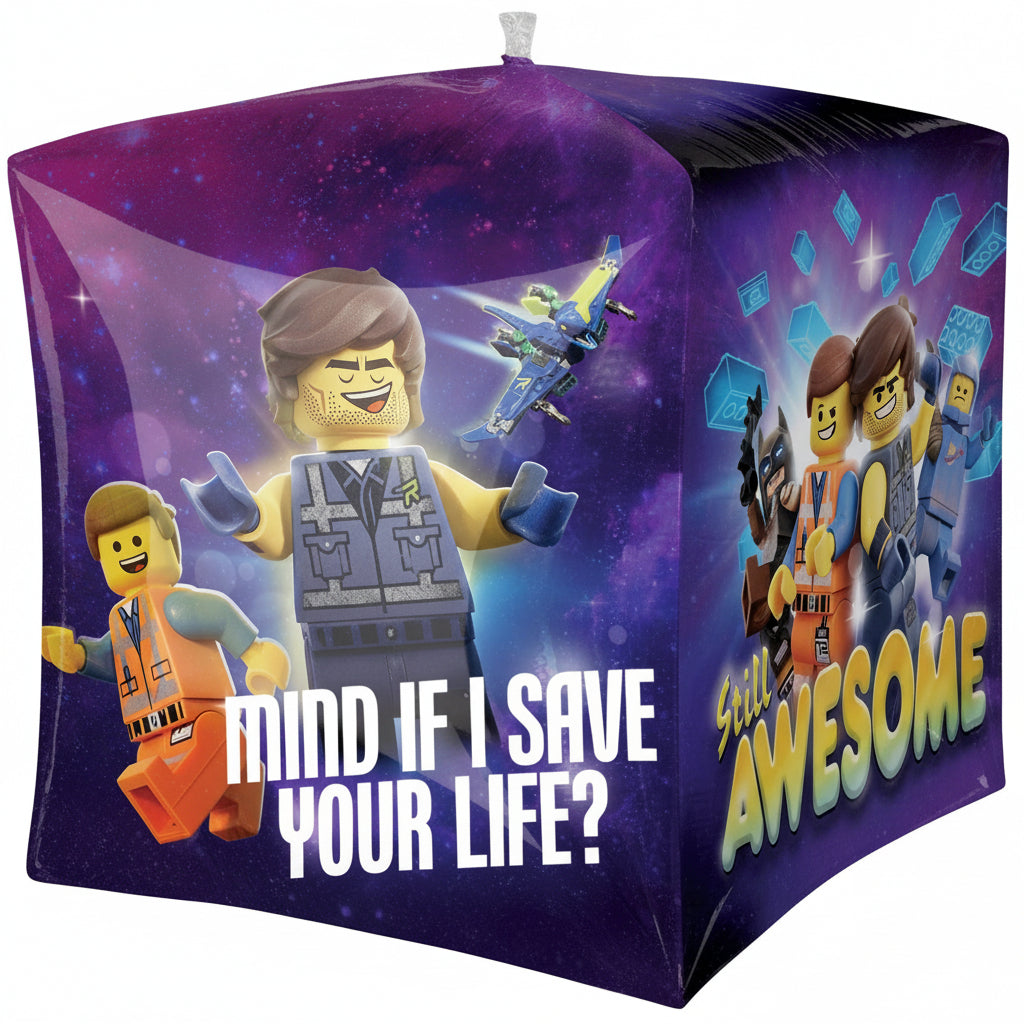 Lego Movie 2 Foil Cubez Balloon 38x38cm