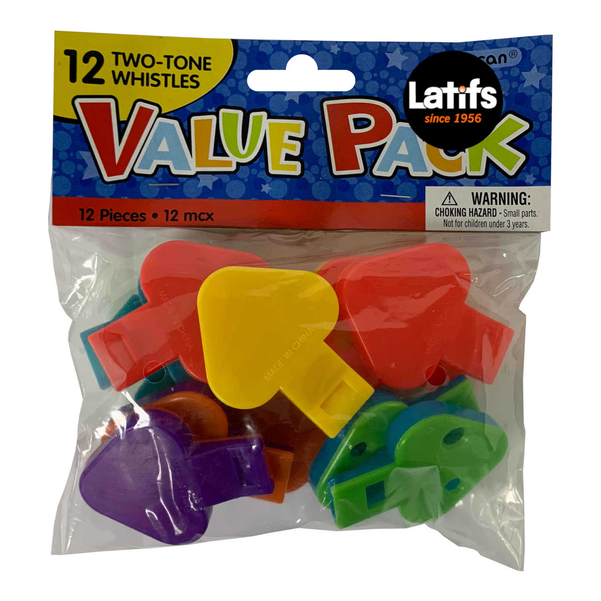 Two Tone Whistles | 12 Pack