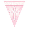 Pink Radiant Cross Pennant Banner&nbsp;3.65m long