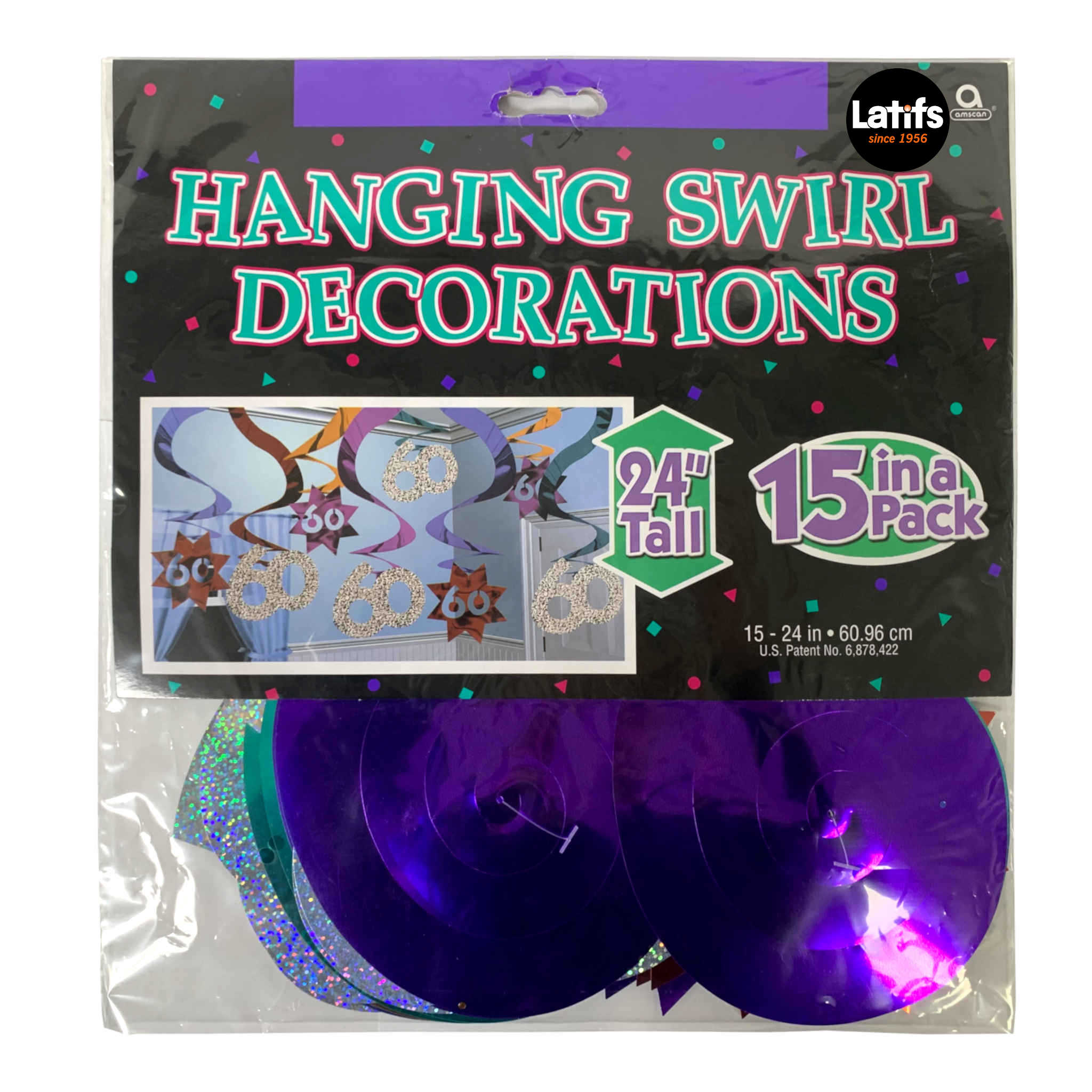 Hanging Swirl Decorations | 24 inch | 15 Pack