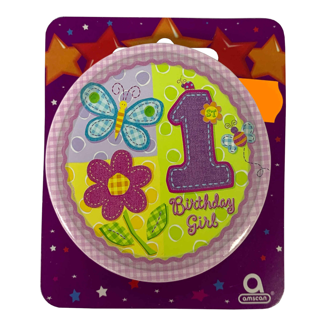 1st Birthday Girl Badge