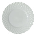 Round Side Plate P Pattern White 8 inch