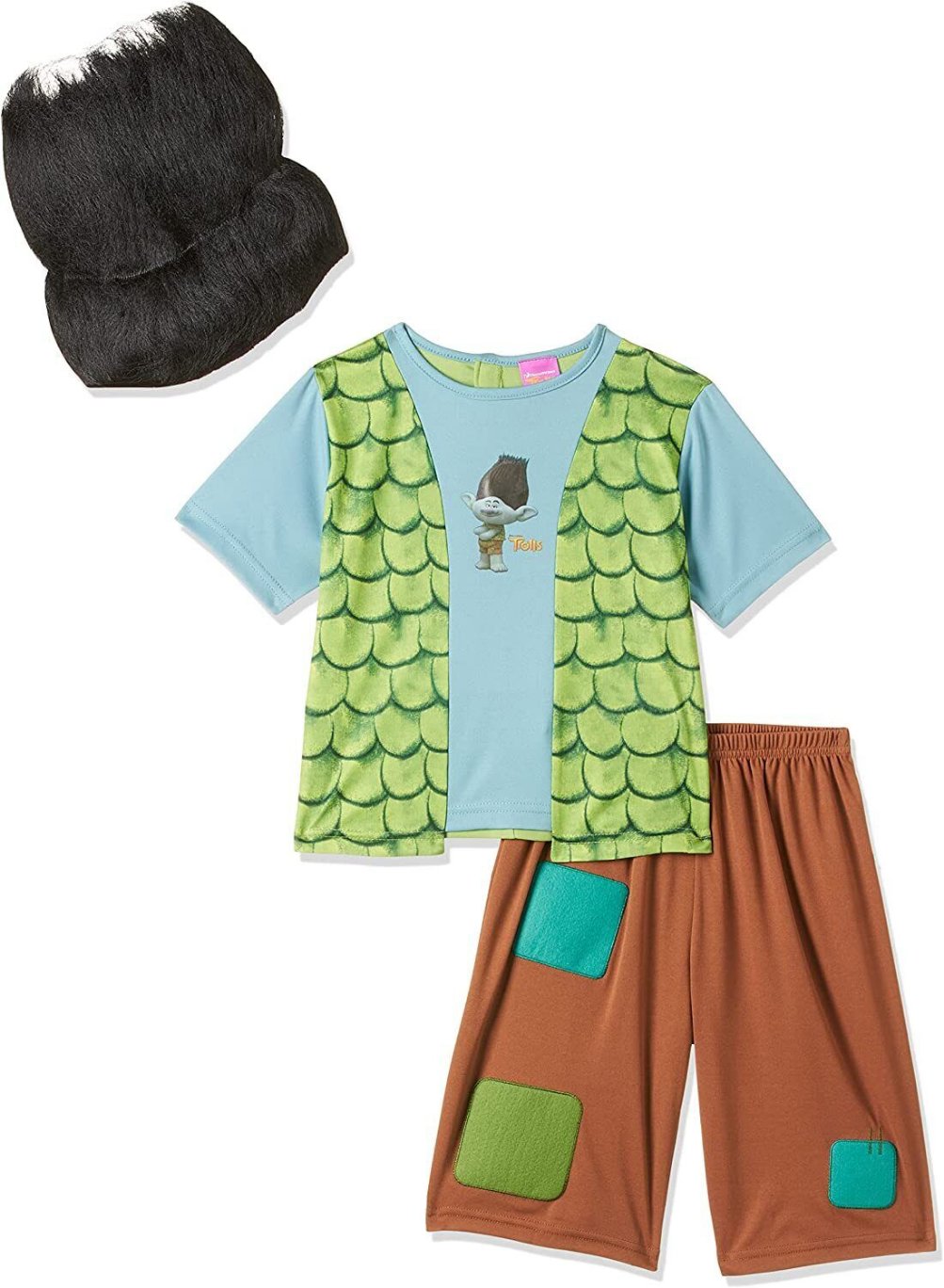 Boys Trolls Branch Book Week Fancy Dress Costume Outfit