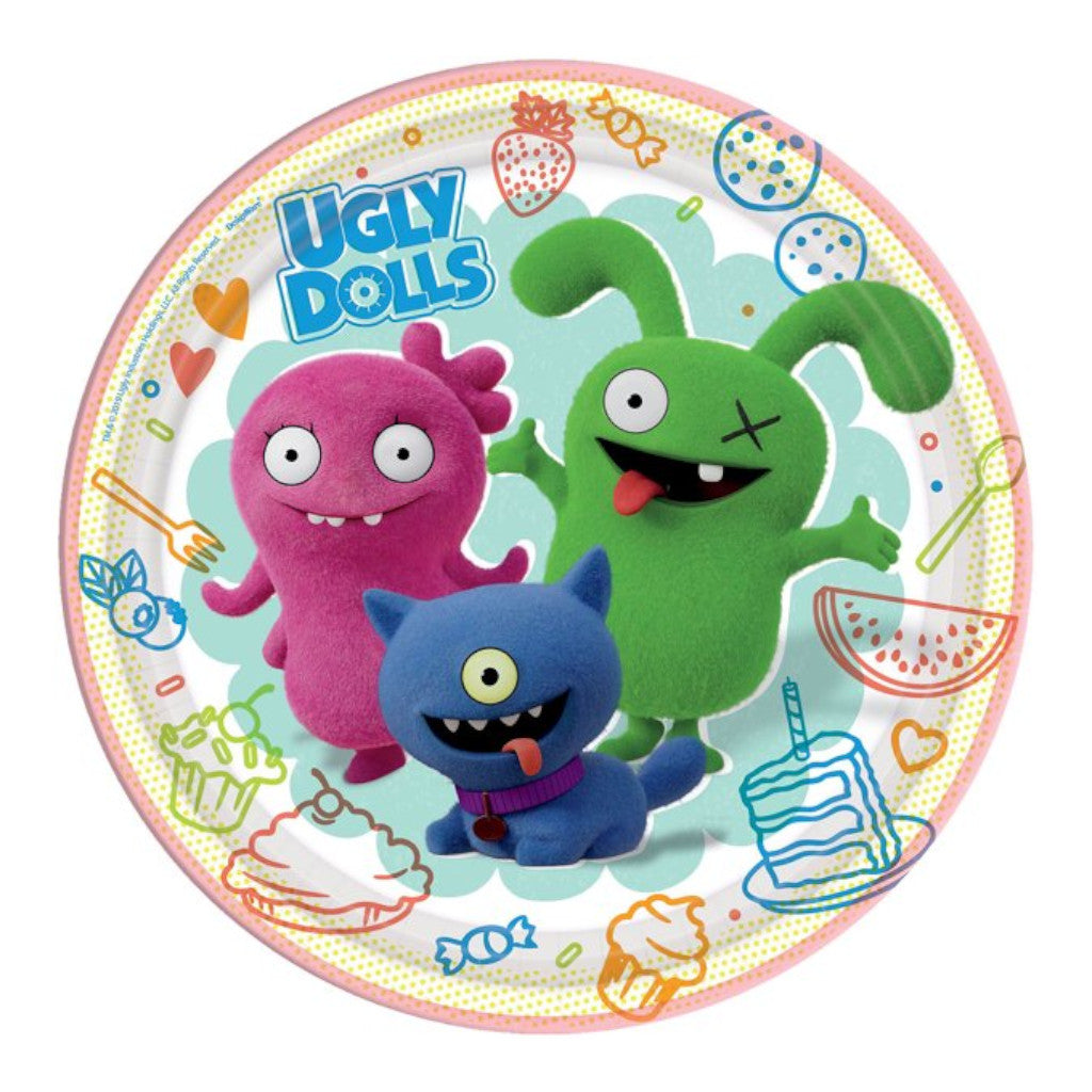 Ugly Dolls Round Paper Plates | 9 inches | 8 Pack