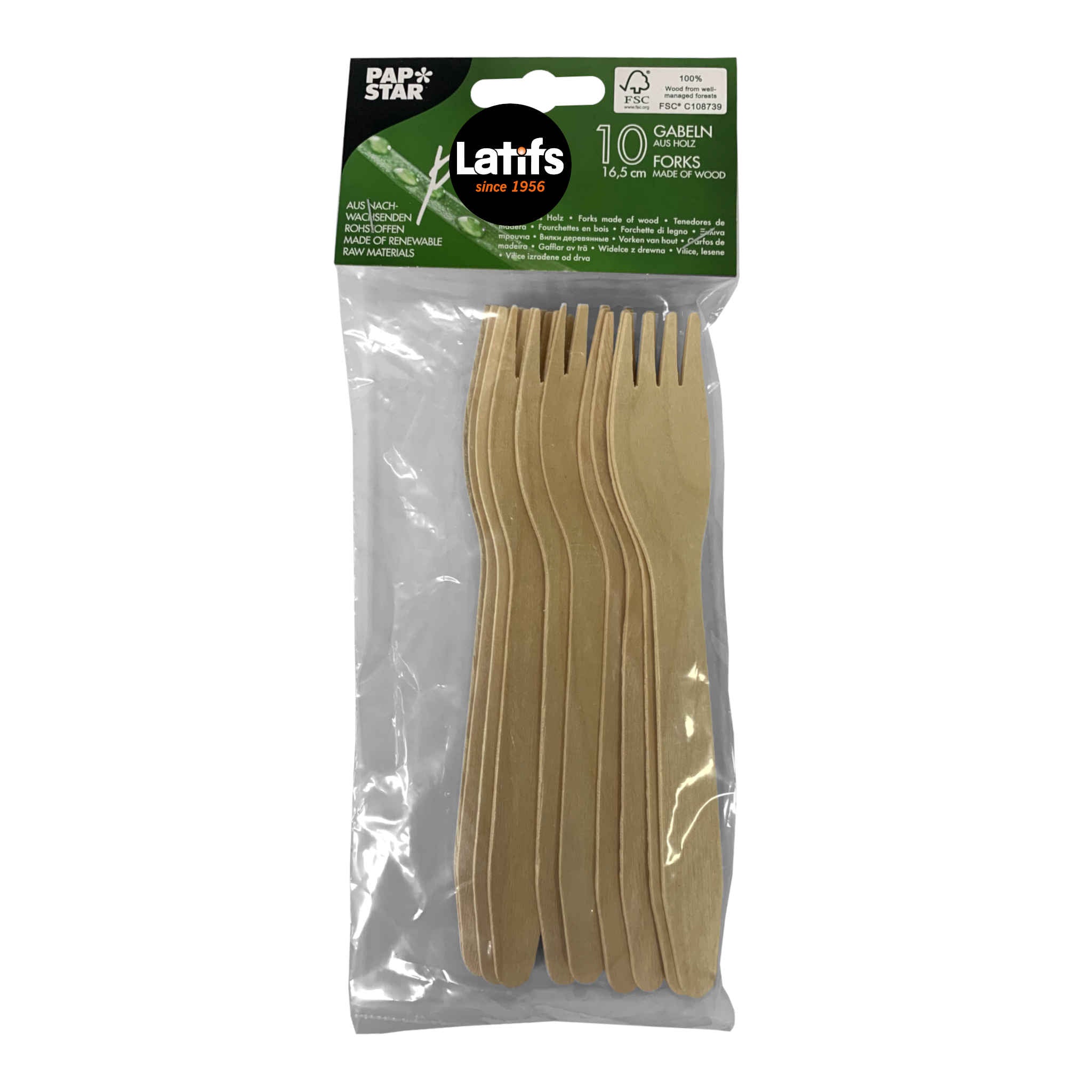 Wooden Forks | 16.5cm | 10 Pack