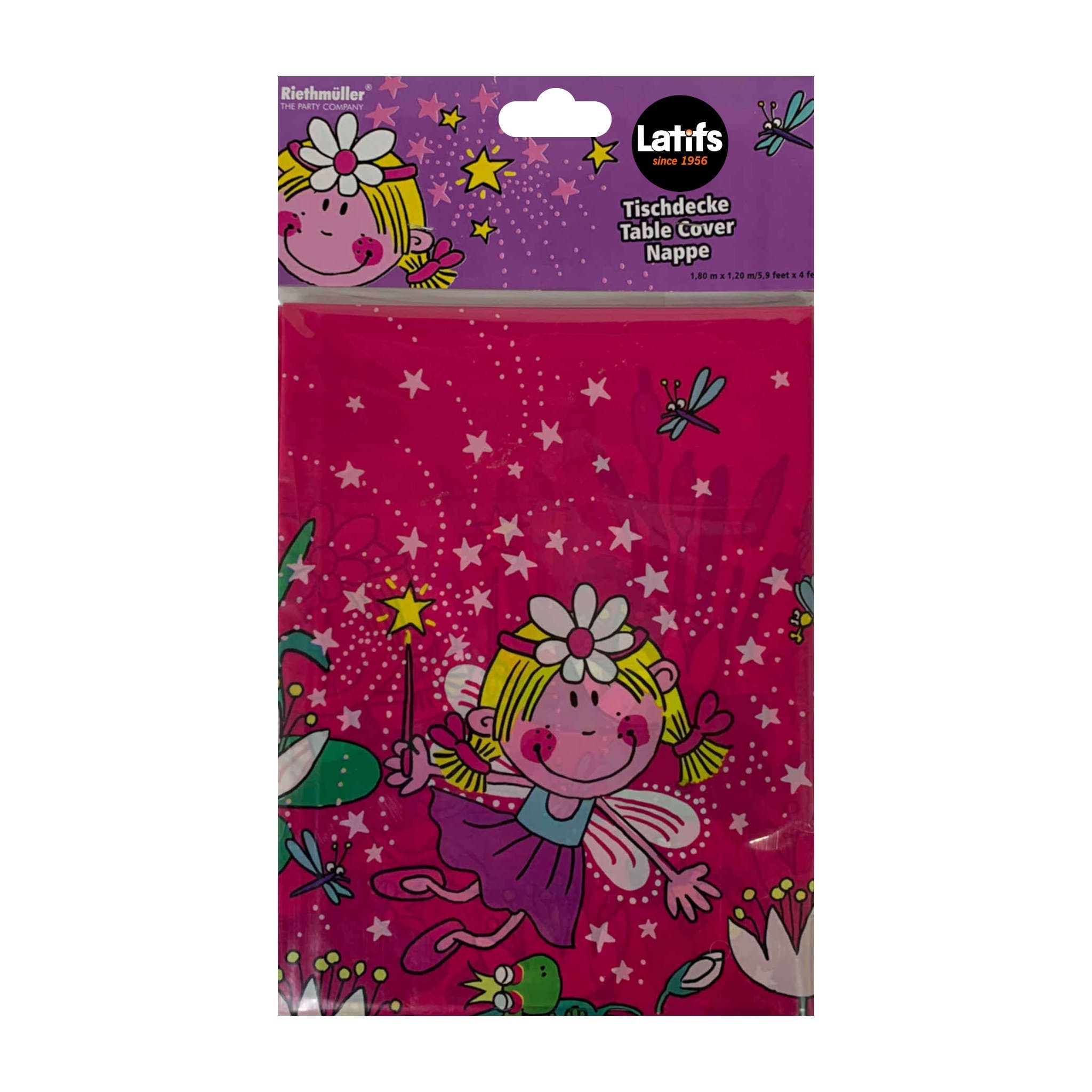 Funky Fairy Paper Table Cover Nappe 1.80 x 1.20m