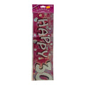Happy 30th Birthday Foil Banner
