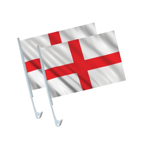 England Car Flags 2 Pieces