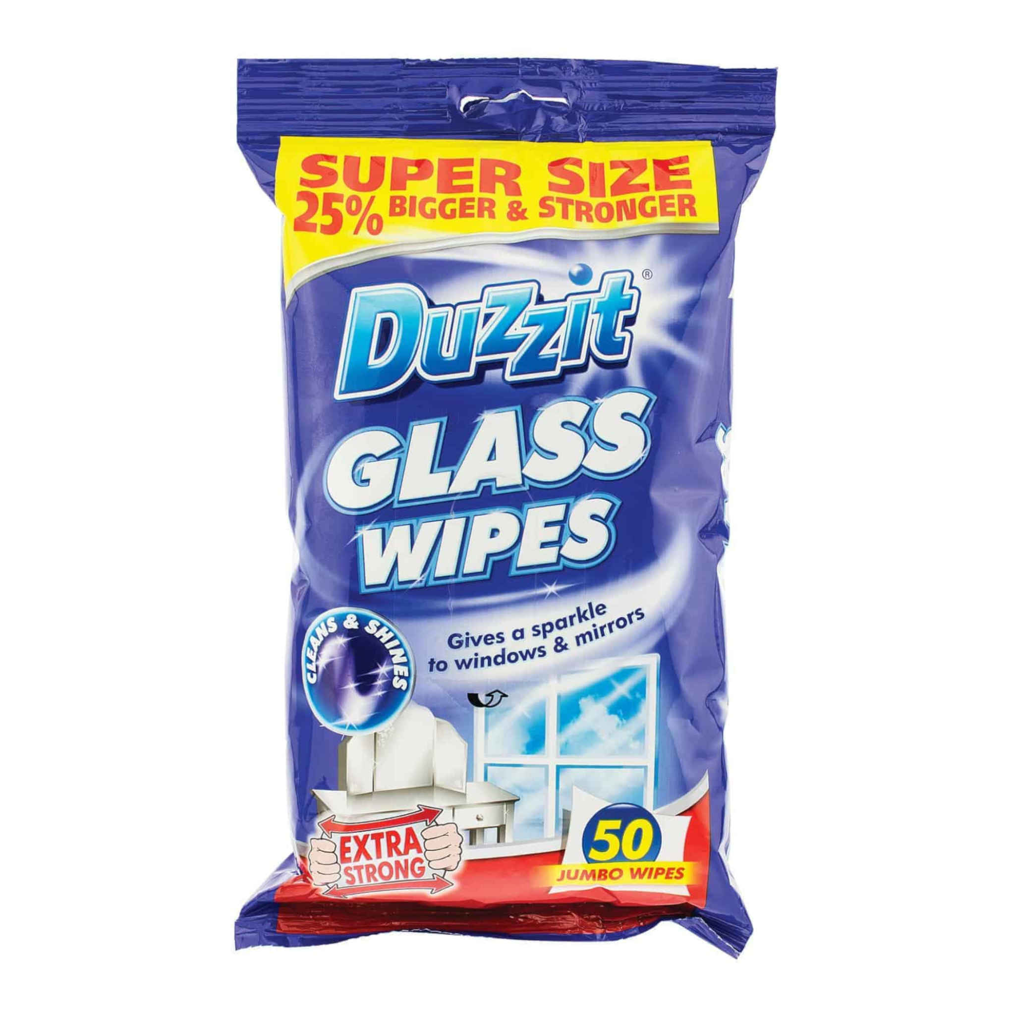 Duzzit Glass Wipes | 50 Pack
