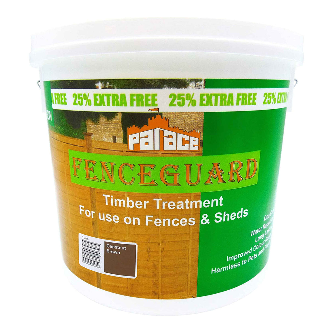 Fenceguard Paint Timber Treatment 5 Litre | Chestnut Brown