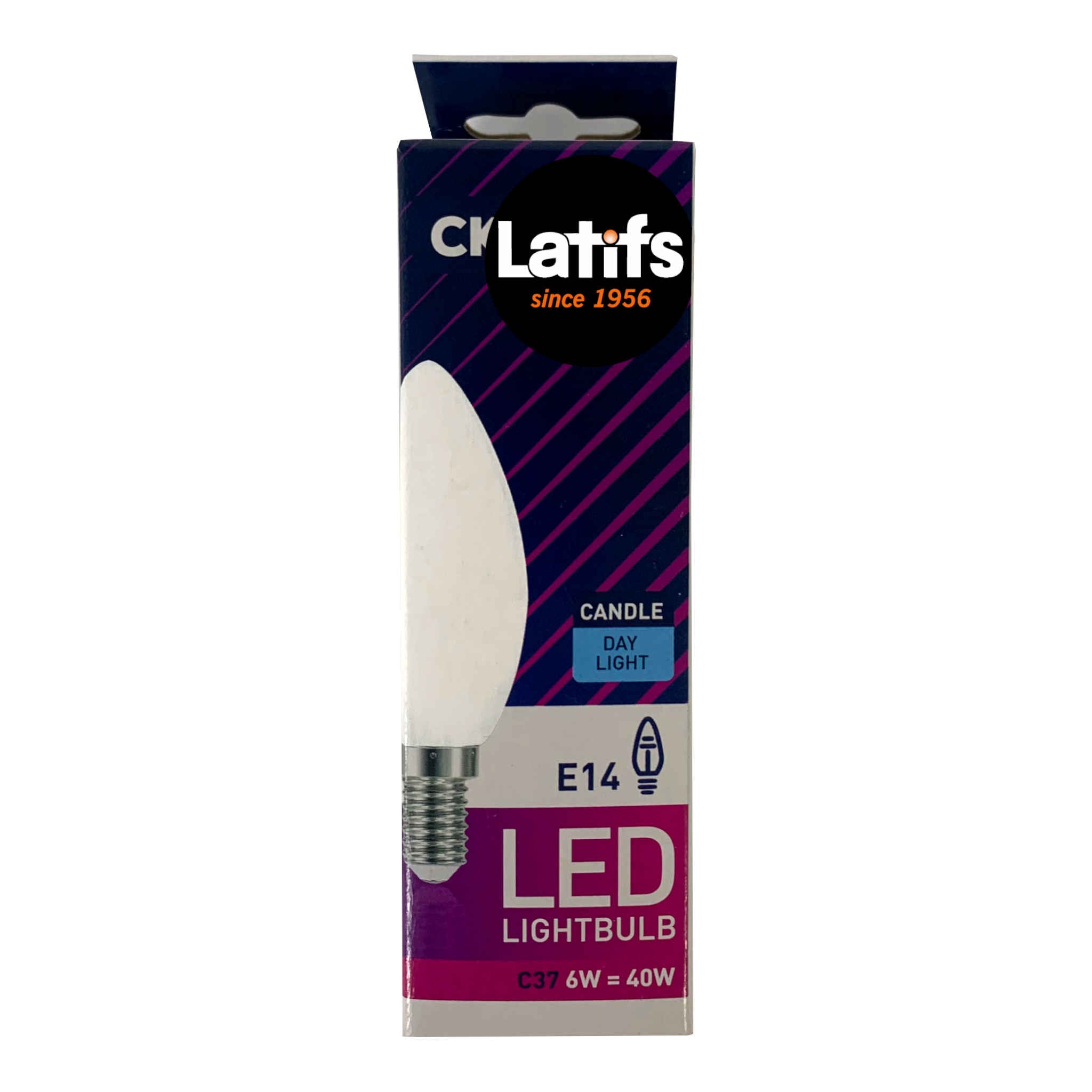 Led Lightbulb | C37 Day Light | E14 | 6W = 40W