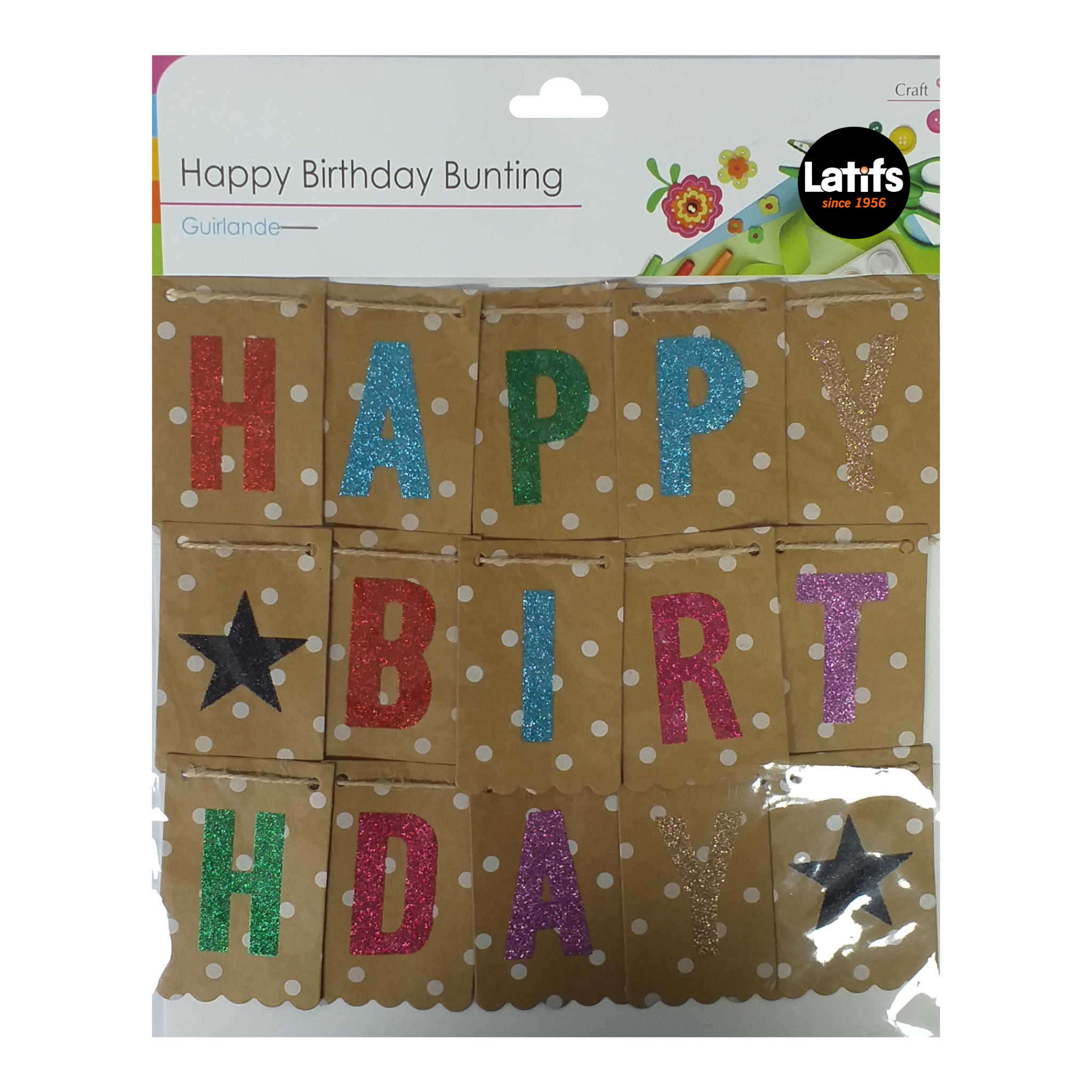 Happy Birthday Craft Bunting | 1M
