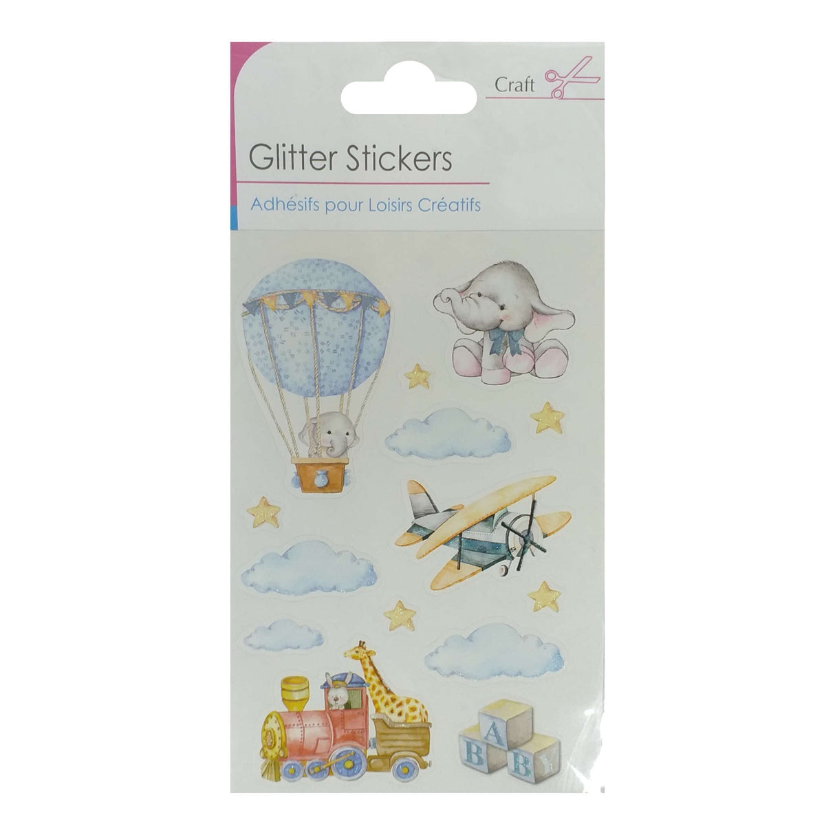 Baby Glitter Stickers 15 x 10cm