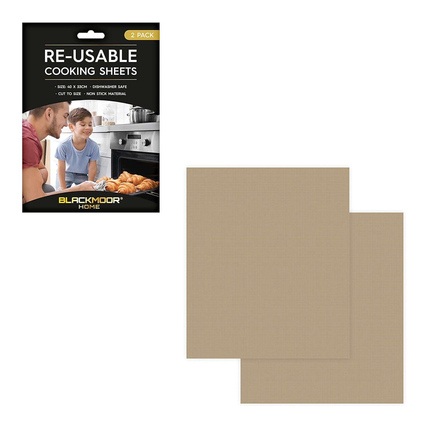 Re Usable Cooking Sheets | 40 x 33cm | 2 Pack