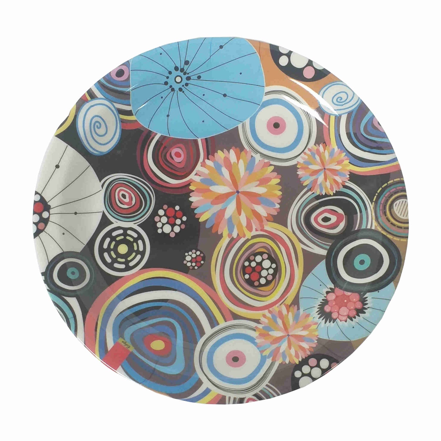 EDGO Melamine Plate | 8.5 inch | Multicoloured Circles