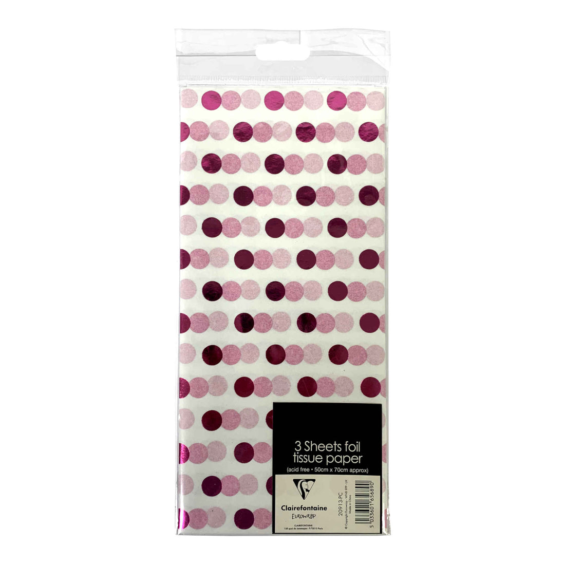 Foil Tissue Paper | Pink | 50 x 70cm | 3 Pack