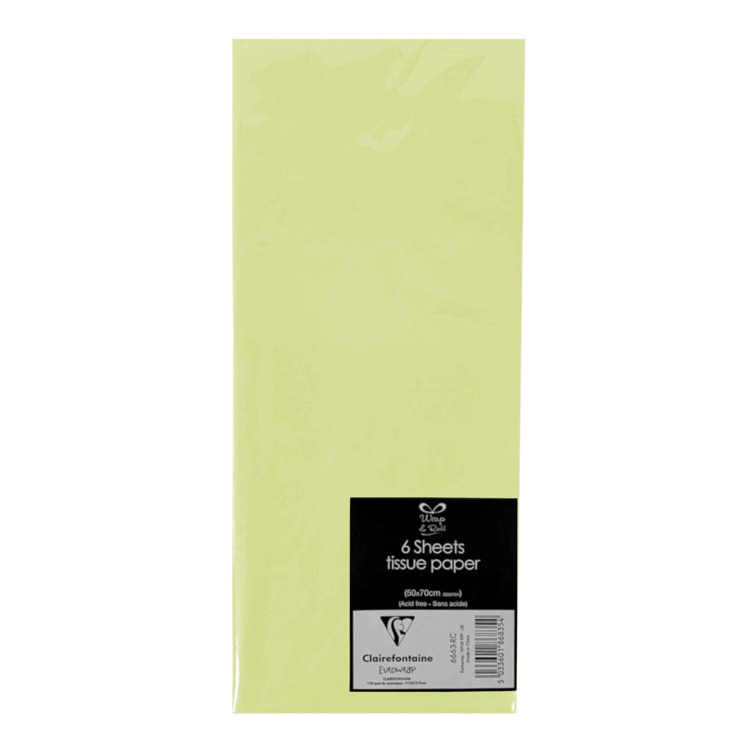 Glitter Tissue Paper | Cream | 50 x 70cm | 6 Pack