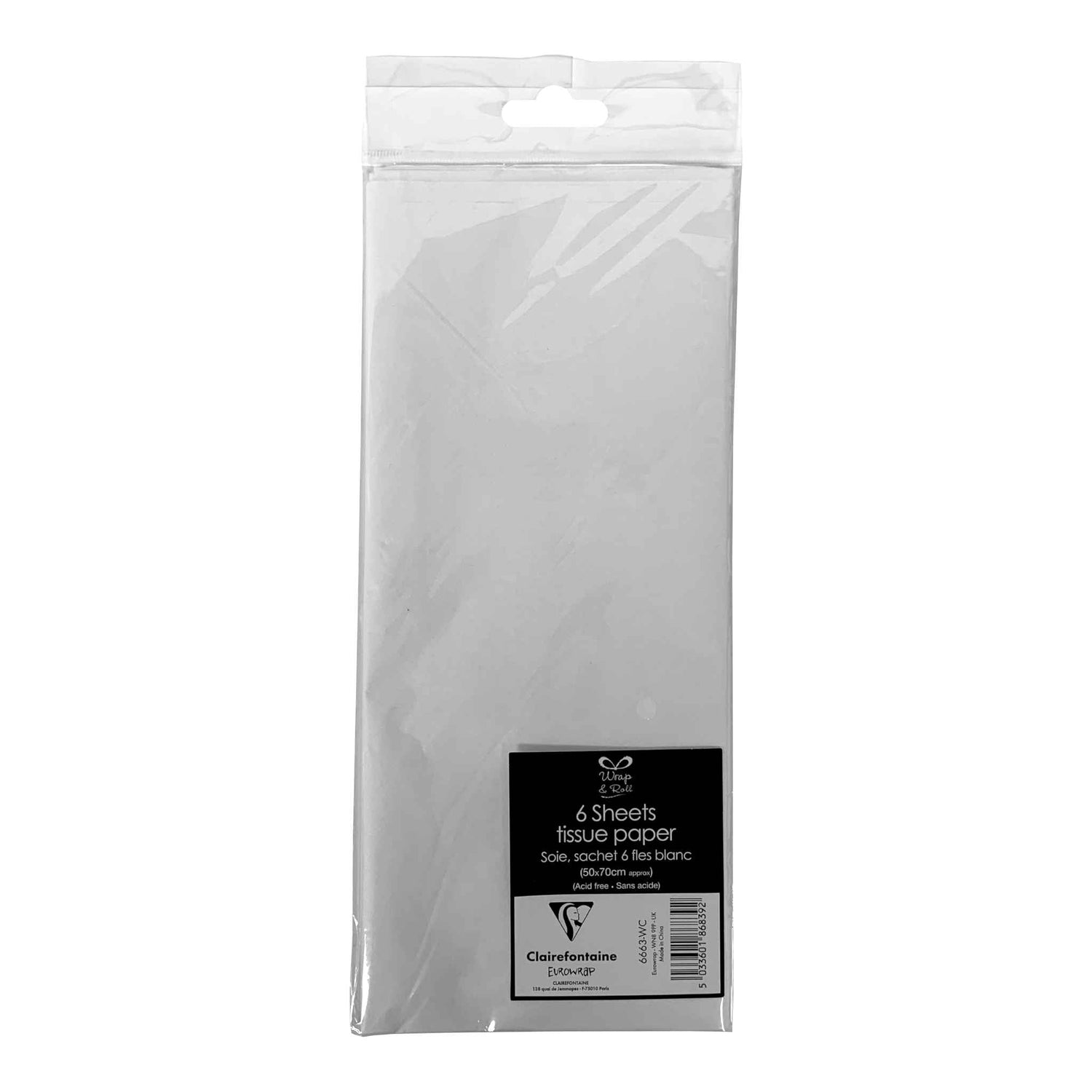 Tissue Paper | White | 50 x 70cm | 6 Pack