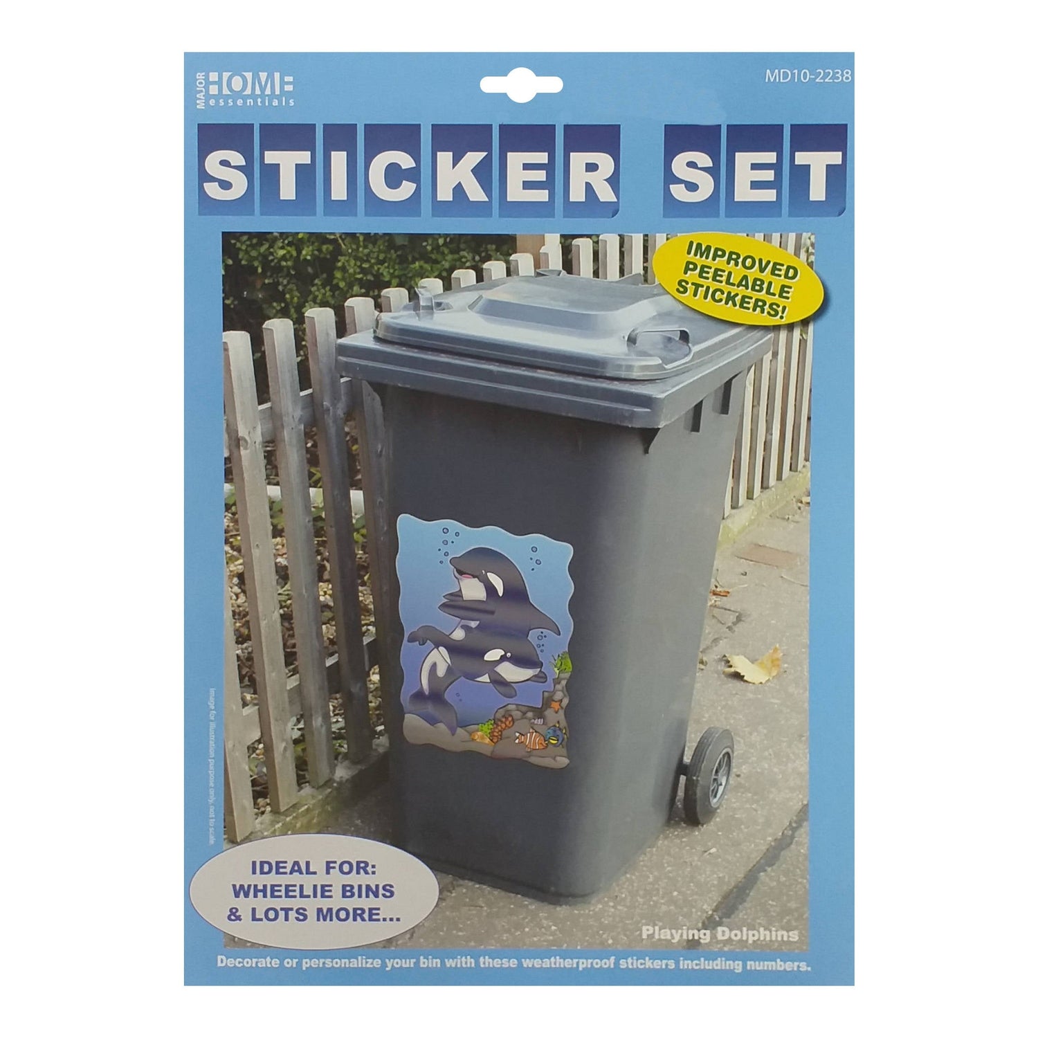 Bin Stickers Set | Dolphins