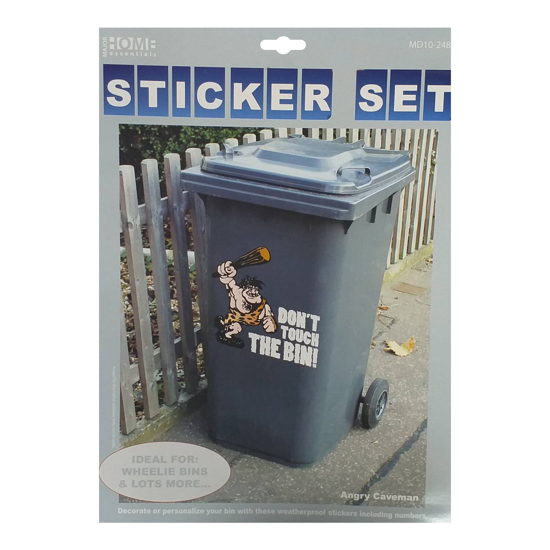 Bin Stickers Set | Angry Caveman