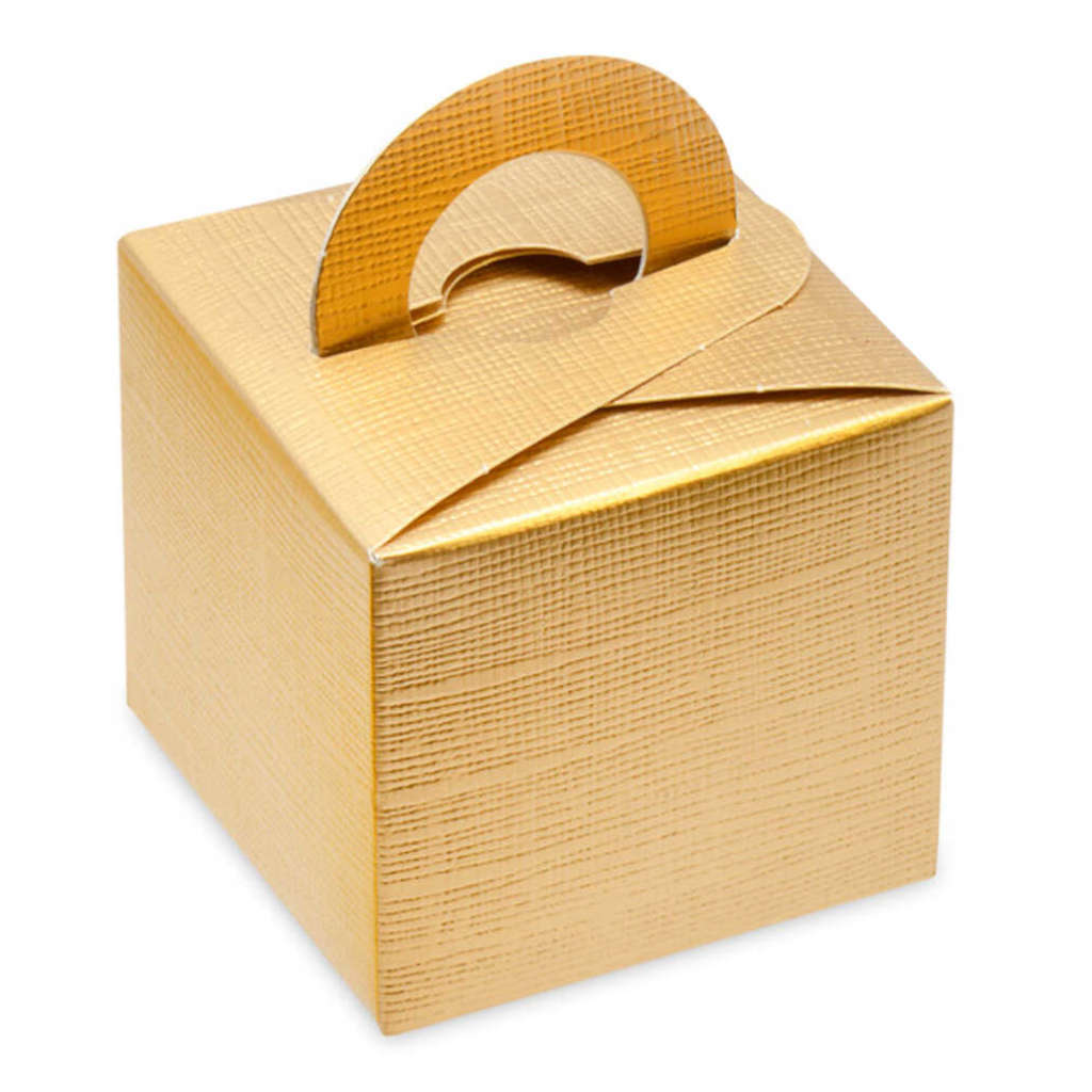 Silk Square Box With Handle | Gold | 65 x 65 x 65cm | 10 Pack