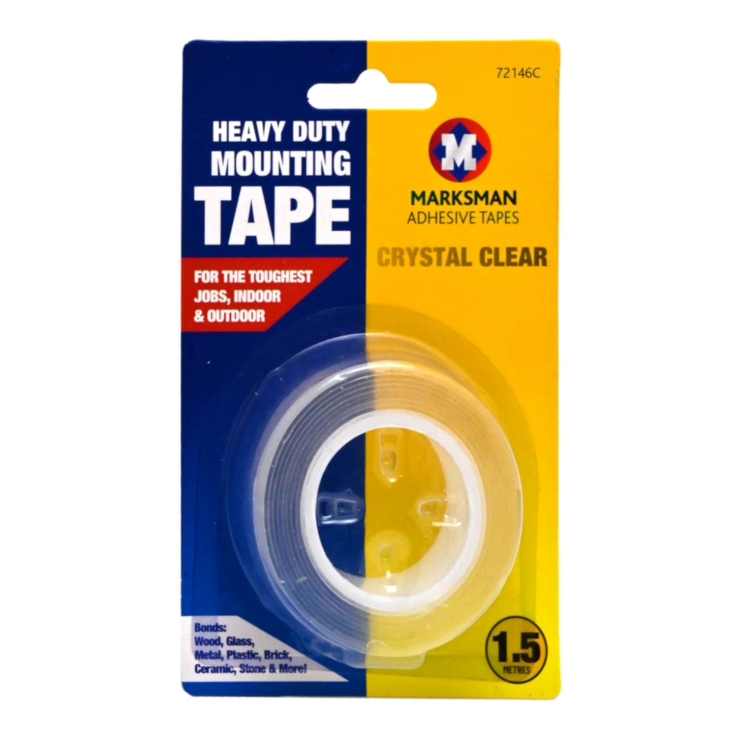 Heavy Duty Clearing Mounting Tape | 25.4mm x 1.5m