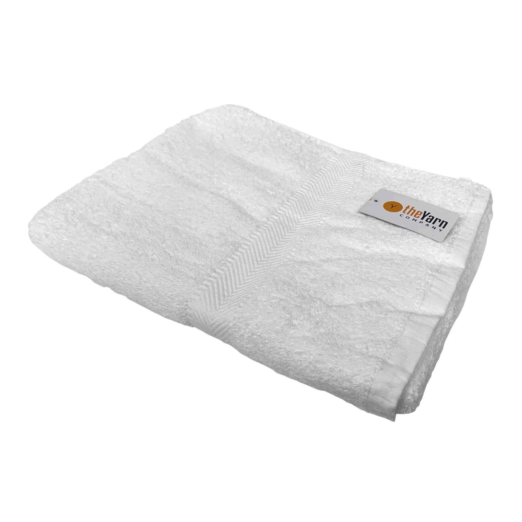 Premium Cotton Luxury Bath Sheet | White | 550 GSM | 90 x 140cm