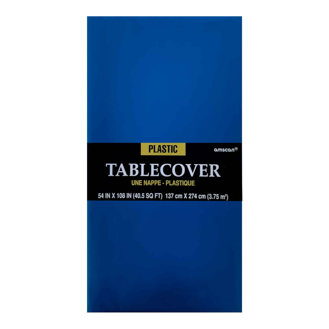 Rectangular Plastic Table Cover | Blue | 137 x 274cm