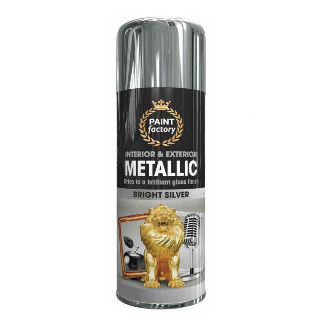 Paint Factory Metallic Spray Paint | Silver | 400ml
