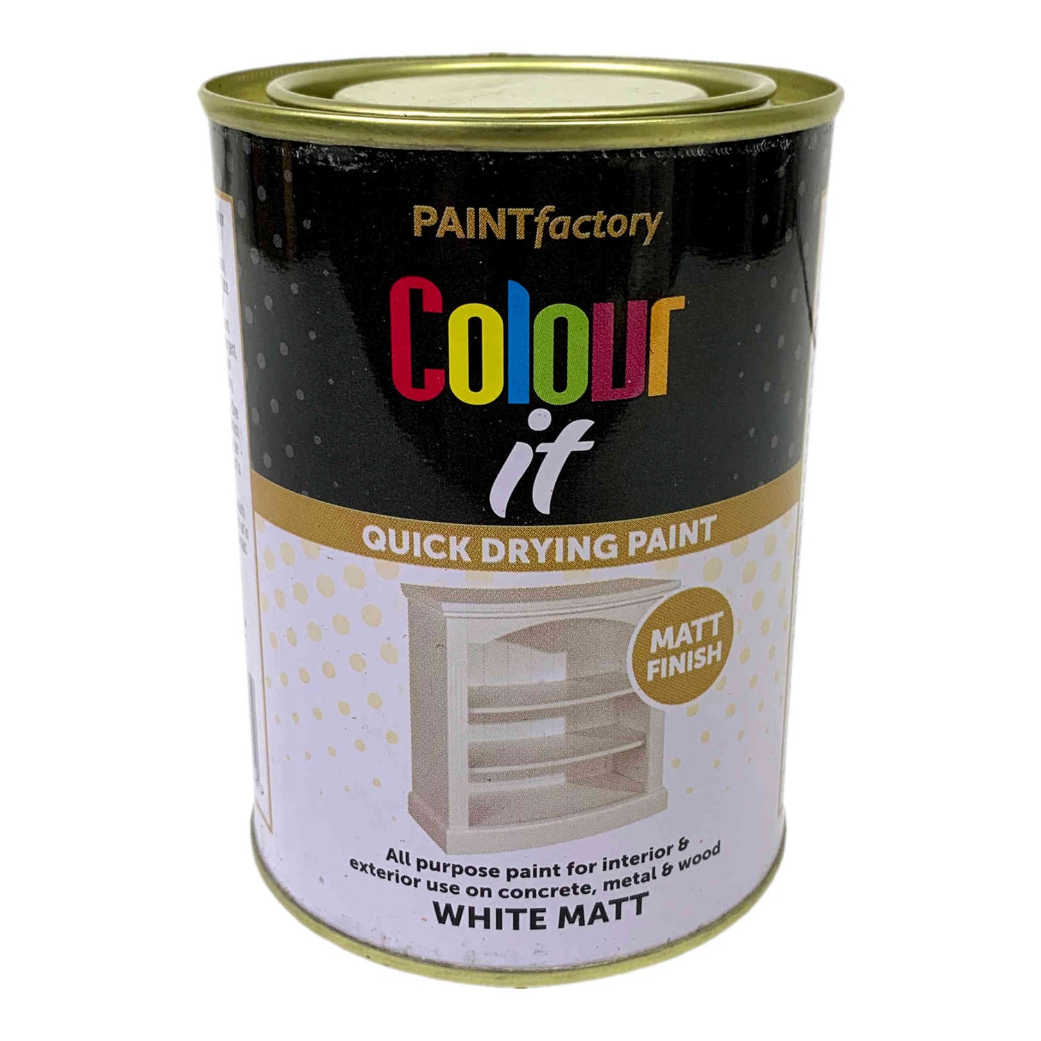 Colour It Paint Tin | White Matt | 300ml