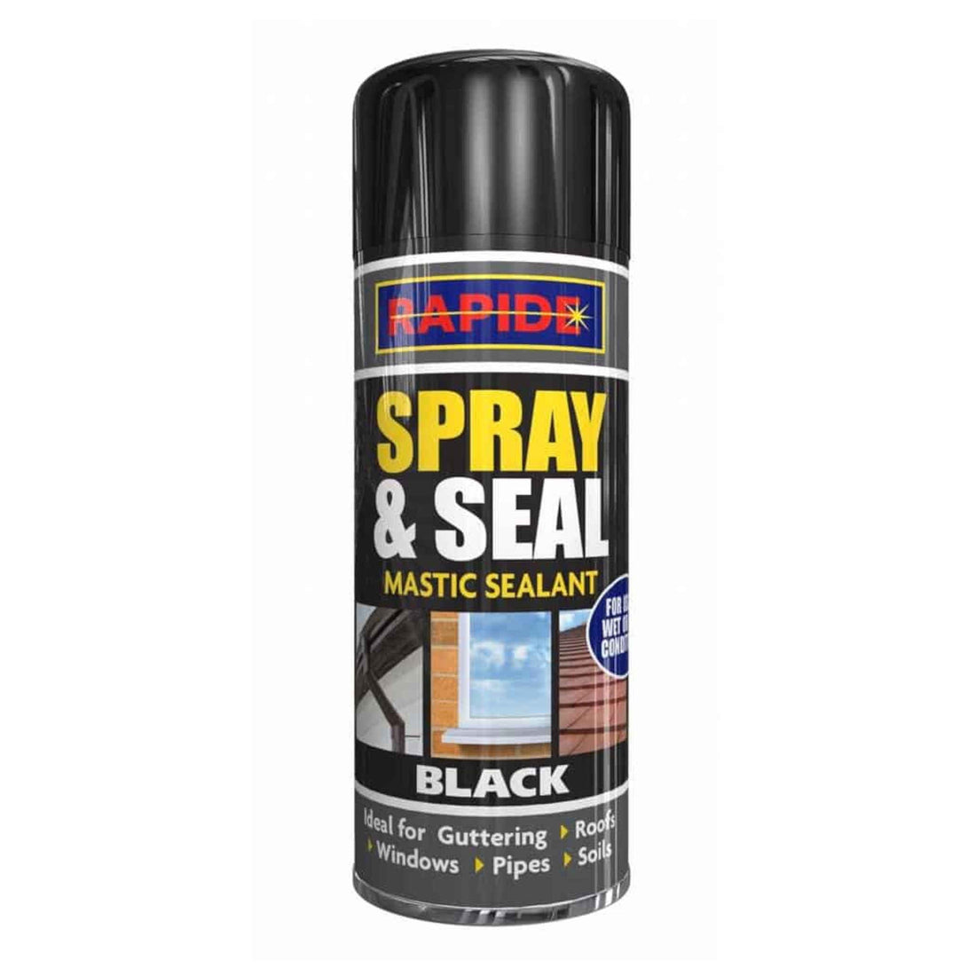 Rapide Spray and Seal Mastic Sealant | Black | 300ml