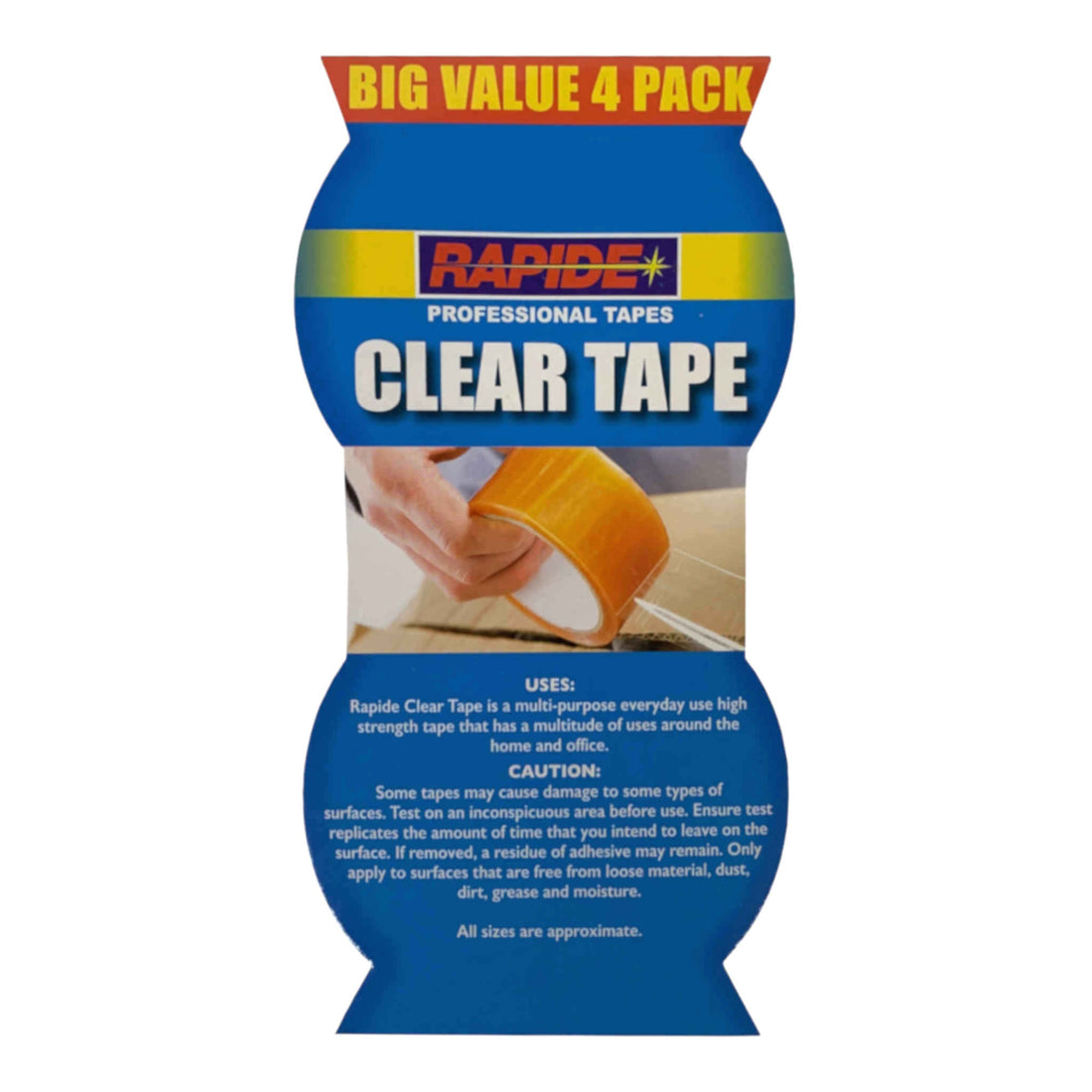 Rapidy Tape | Clear Tape | 4 Pack