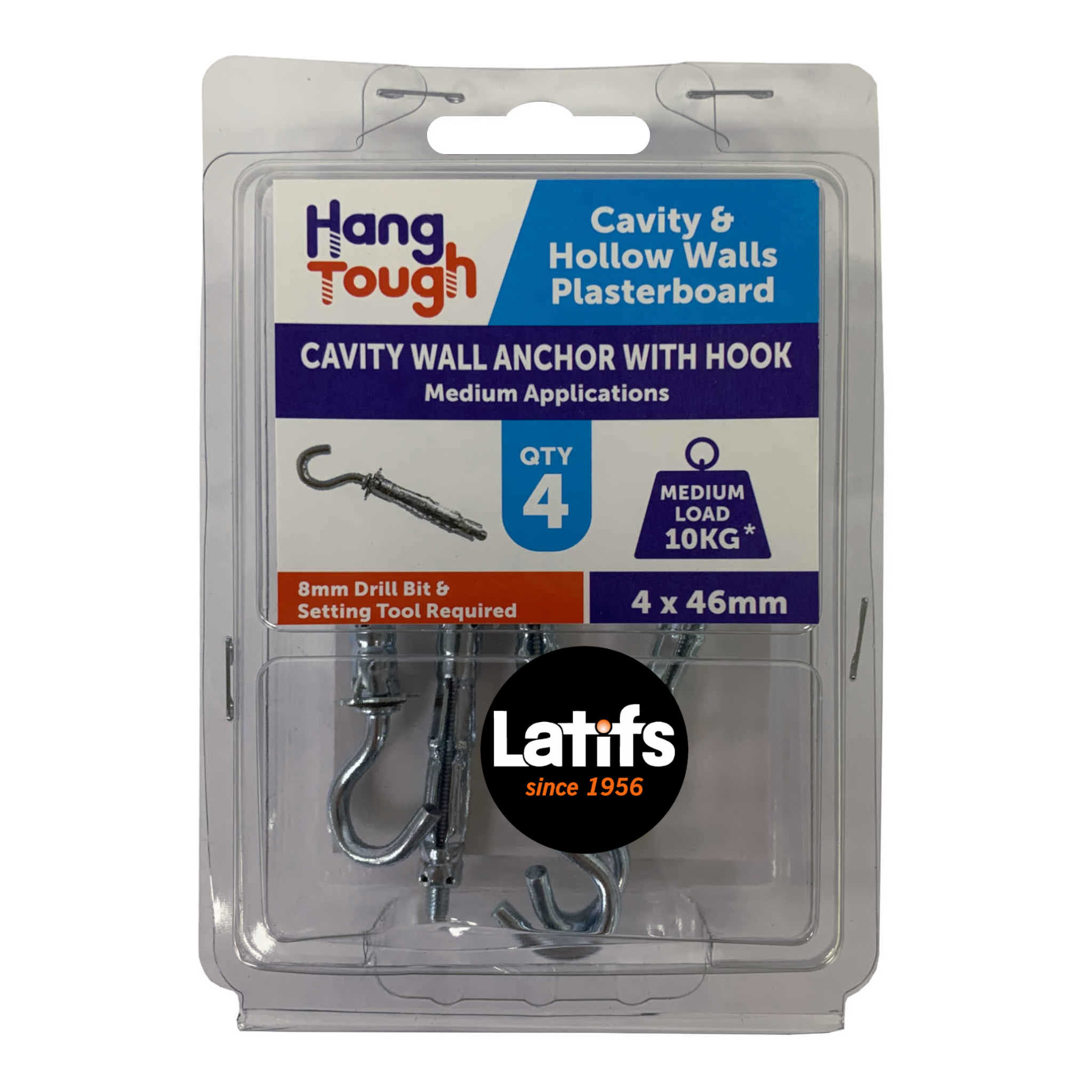 HT Cavity Anchor With Hook Bolt | 4.0 x 46mm
