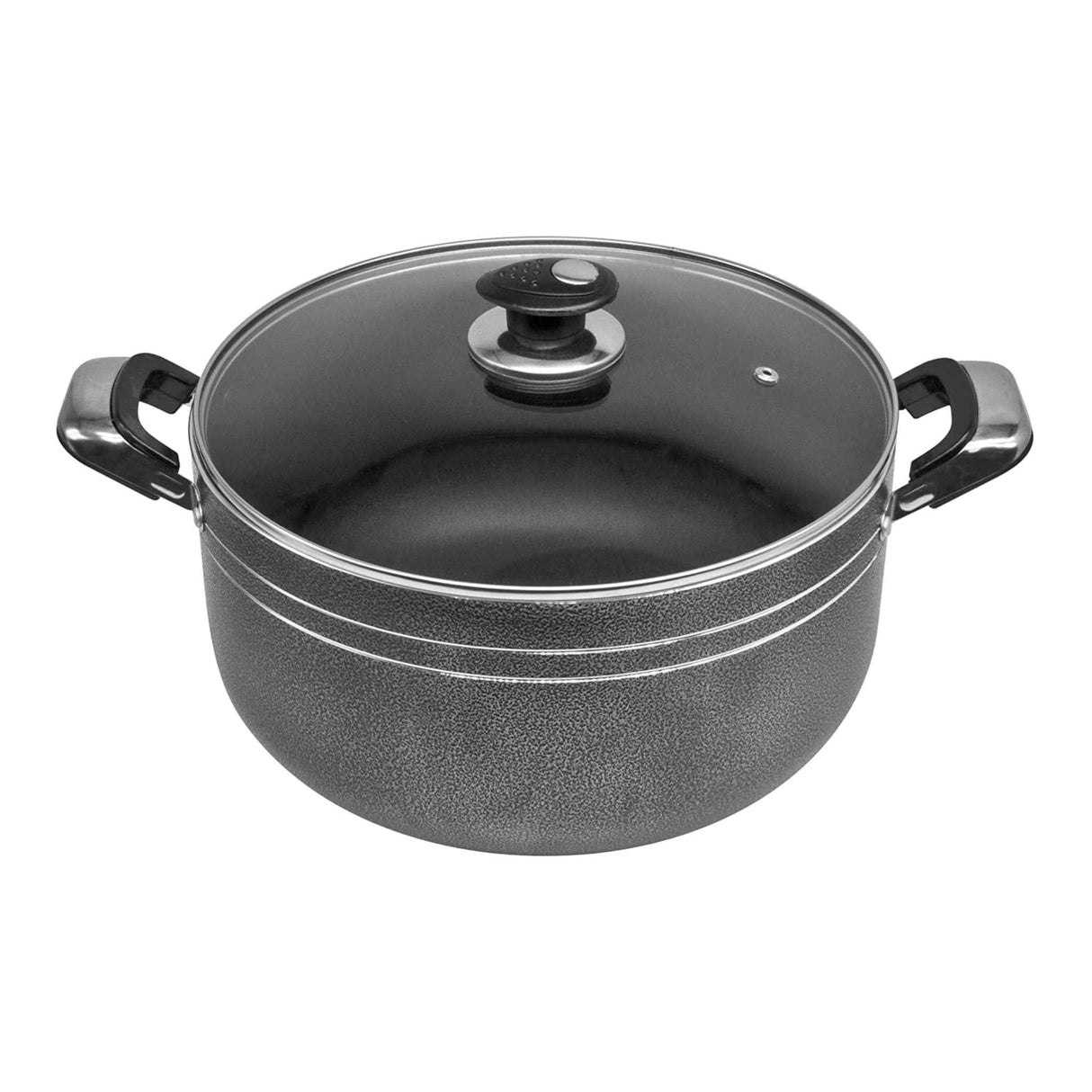 UNA Athena Non-Stick Aluminium Stockpot with Lid | 20cm