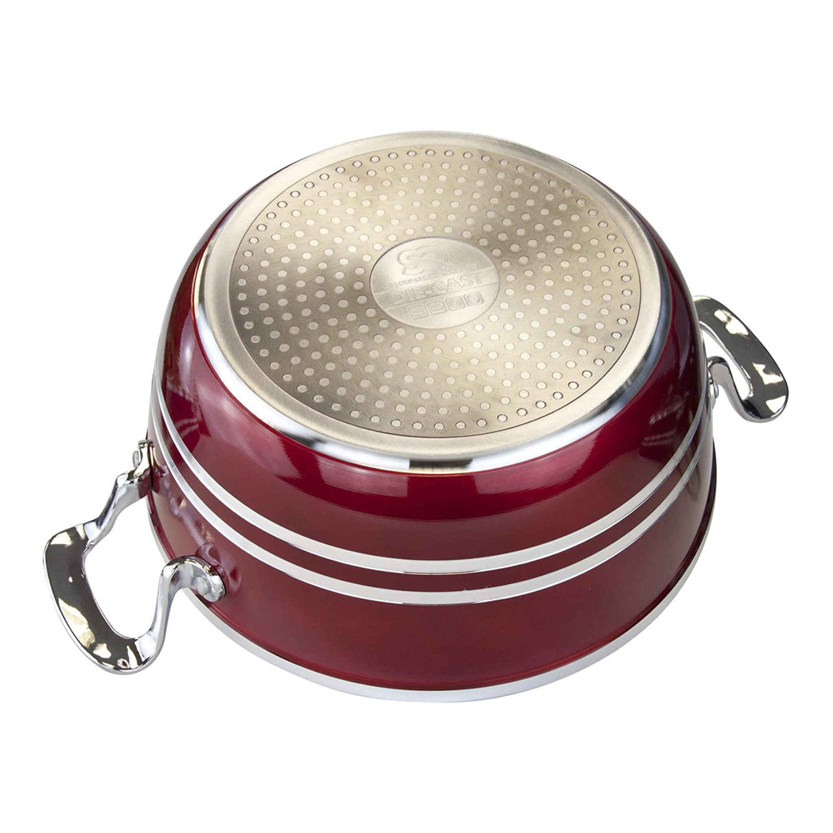Aluminium Die-Cast Non-Stick Stockpot with Lid | Ruby | 20cm
