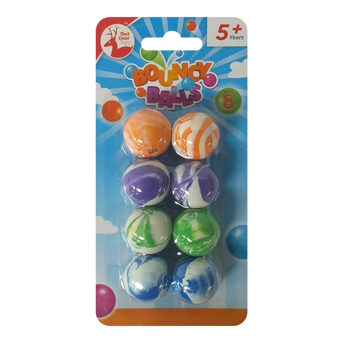 Bouncing Balls | Multicoloured | 8 Pieces
