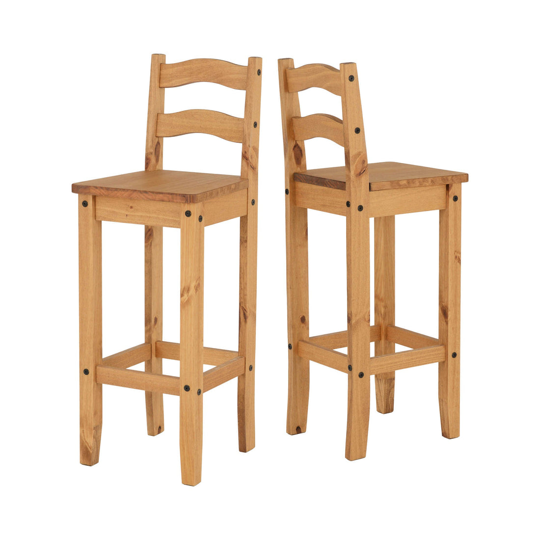 Corona Bar Chair (Distressed Waxed Pine) | Set of 2