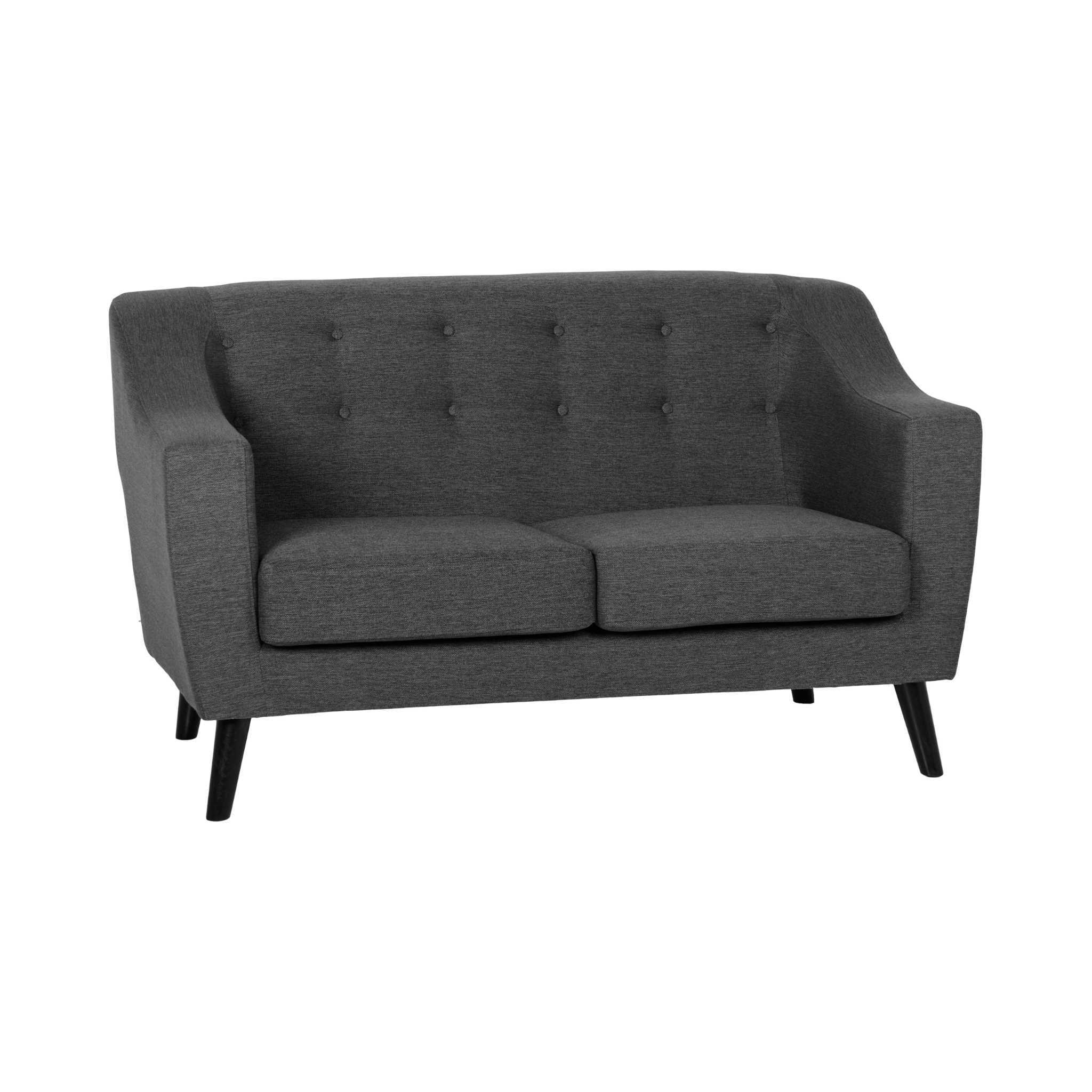 Ashley 2 Seater Sofa (Dark Grey Fabric)
