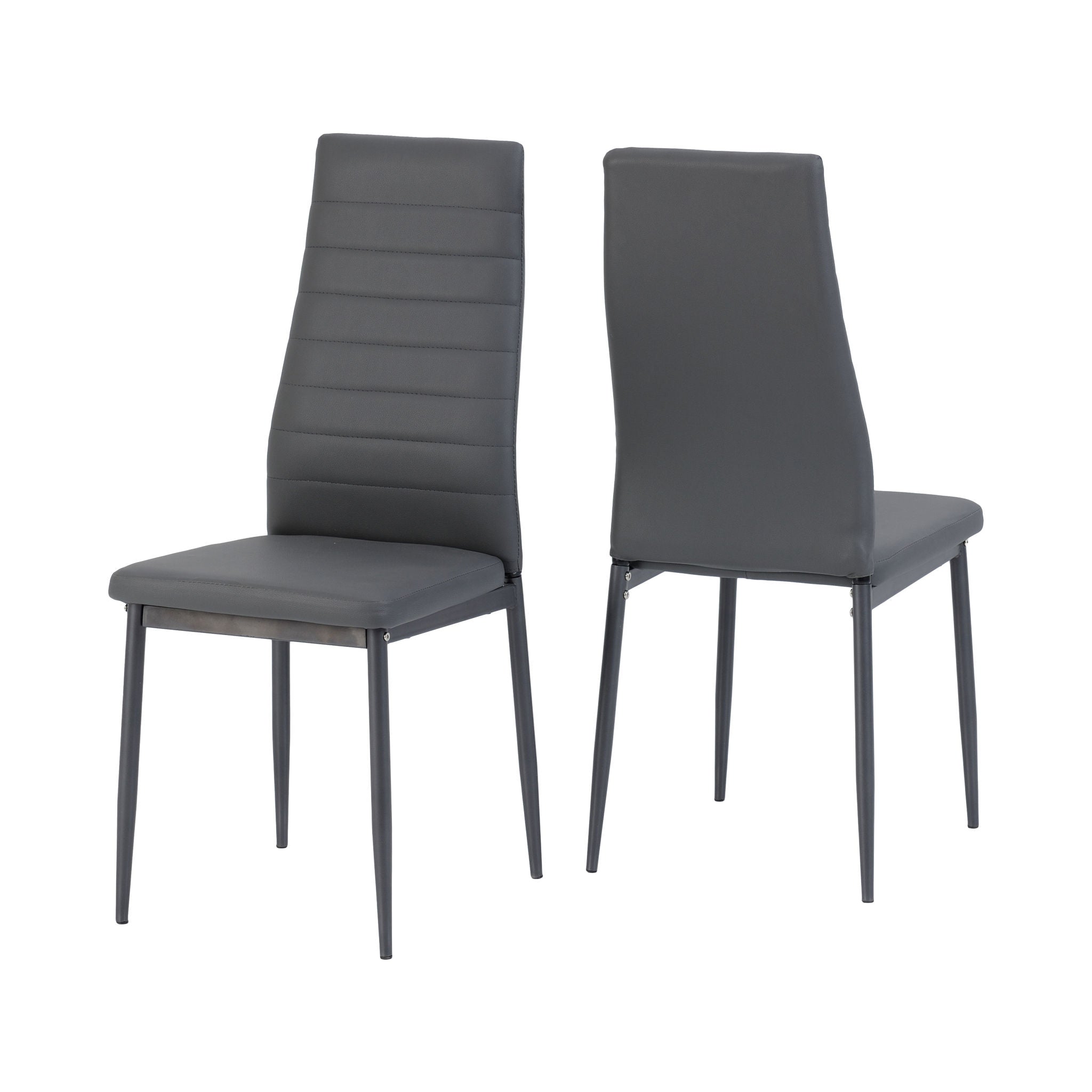 Abbey Chair (Grey Faux Leather)