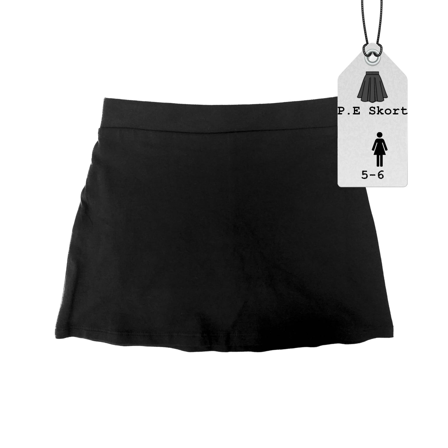 Girls P.E. Skirt | Black | 5-6 Years