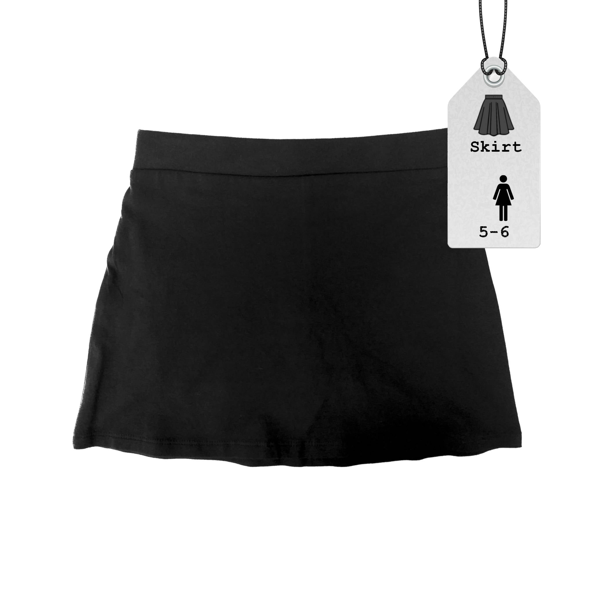 Girls Skirt | Black | 5-6 Years