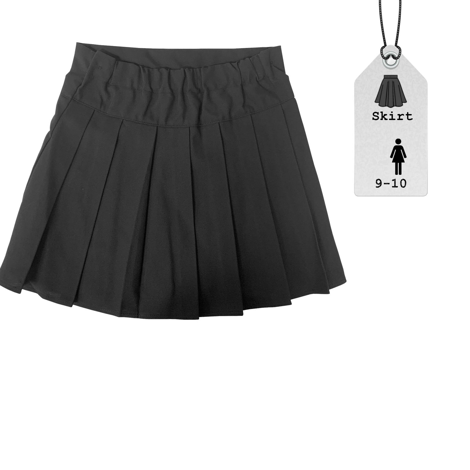 Girls P.E. Skirt | Black | 9-10 Years