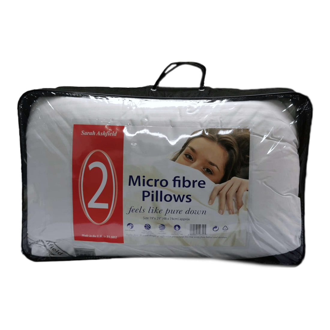 Microfibre Pillow Pair | 74 x 48cm