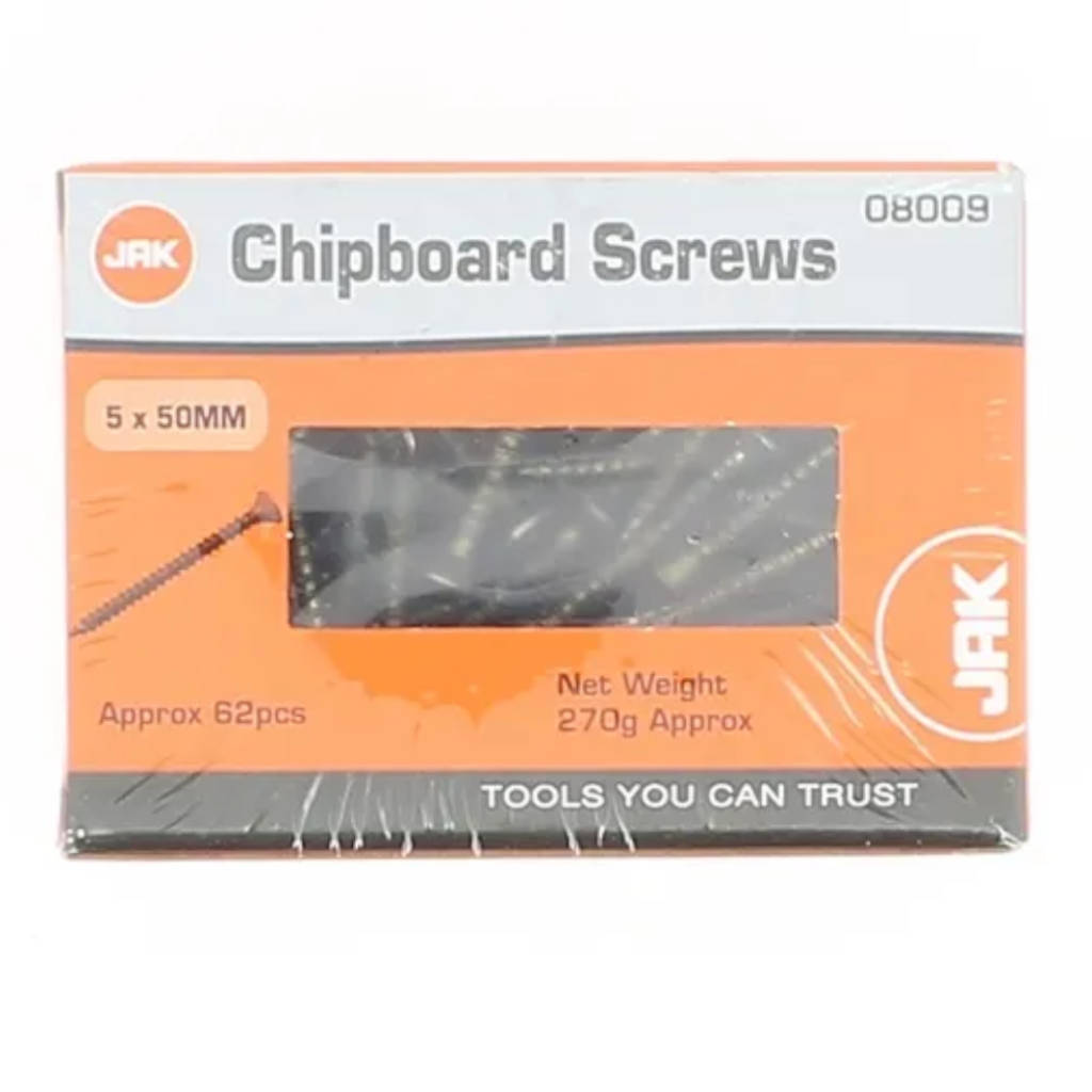 Chipboard Screws | 5 x 50mm | 62 Pack