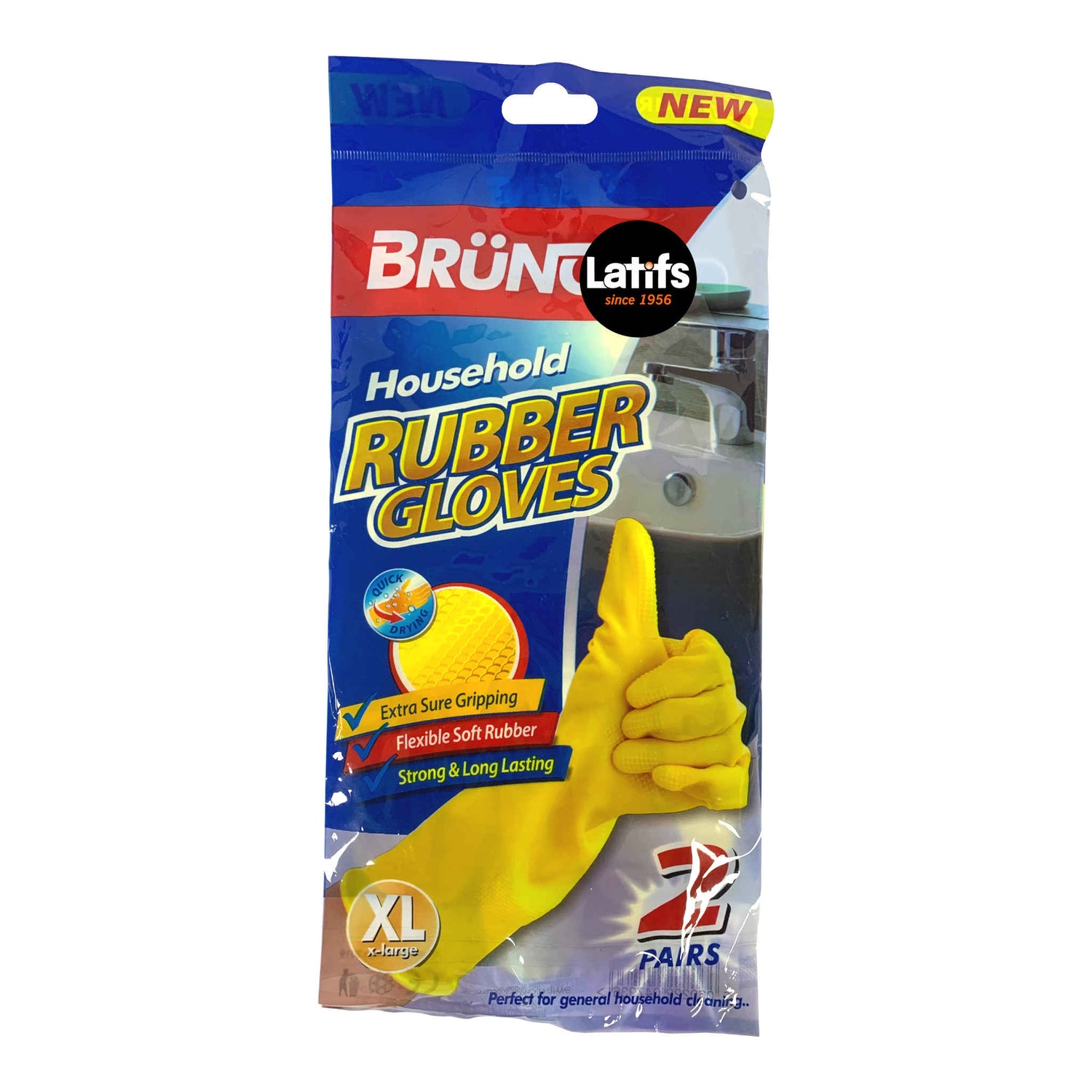 Household Rubber Gloves | Extra Large | 2 Pack