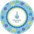 First Birthday Boy Paper Plate 8 Pack