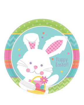8 Hippity Hop Paper Plates 9in (22.9cm)