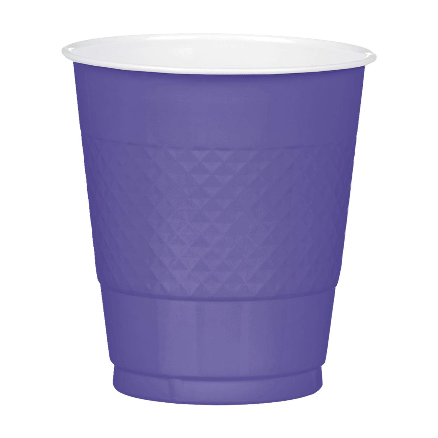 Purple Plastic Cups 355ml | 10 Pcs