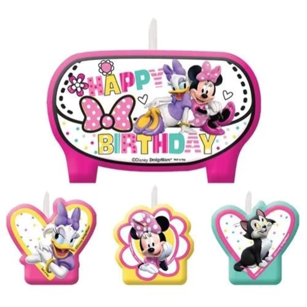 Disney Minnie Mouse 4 Helpers Birthday Candles